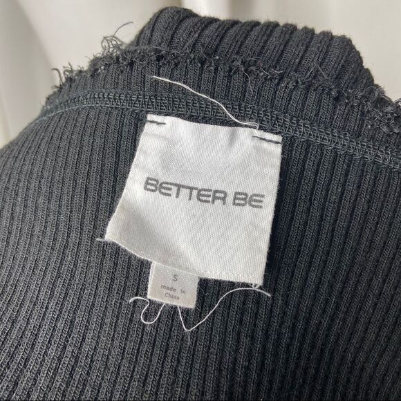 Better Be Ribbed Frayed Off Shoulder Bodycon Dress - Picture 4 of 4